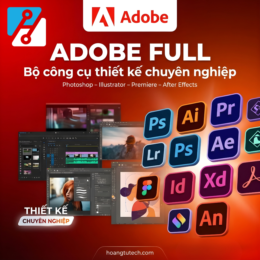 Adobe Creative Cloud Pro – Bản Quyền Full App & AI