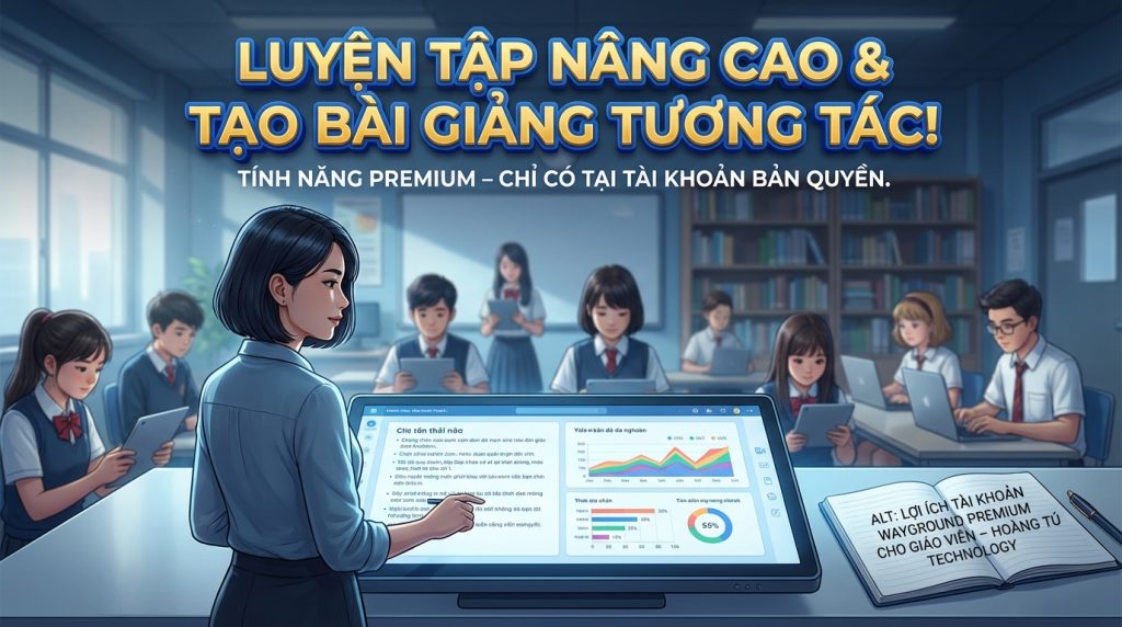 LỢI ÍCH TÀI KHOẢN WAYGROUND PREMIUM CHO GIÁO VIÊN – HOÀNG TÚ TECHNOLOGY