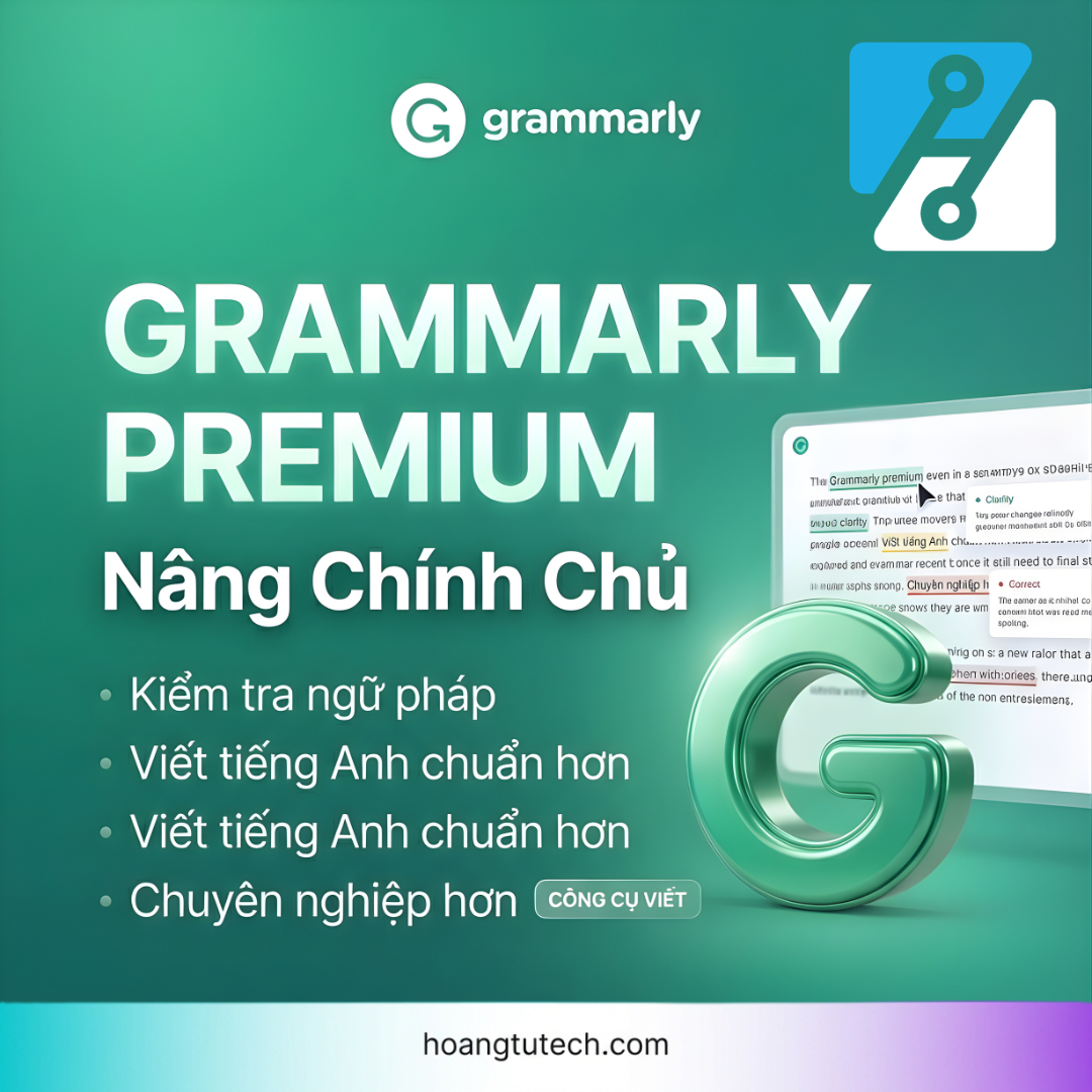 Grammarly Premium – Viết tiếng Anh chuẩn xác với AI thông minh