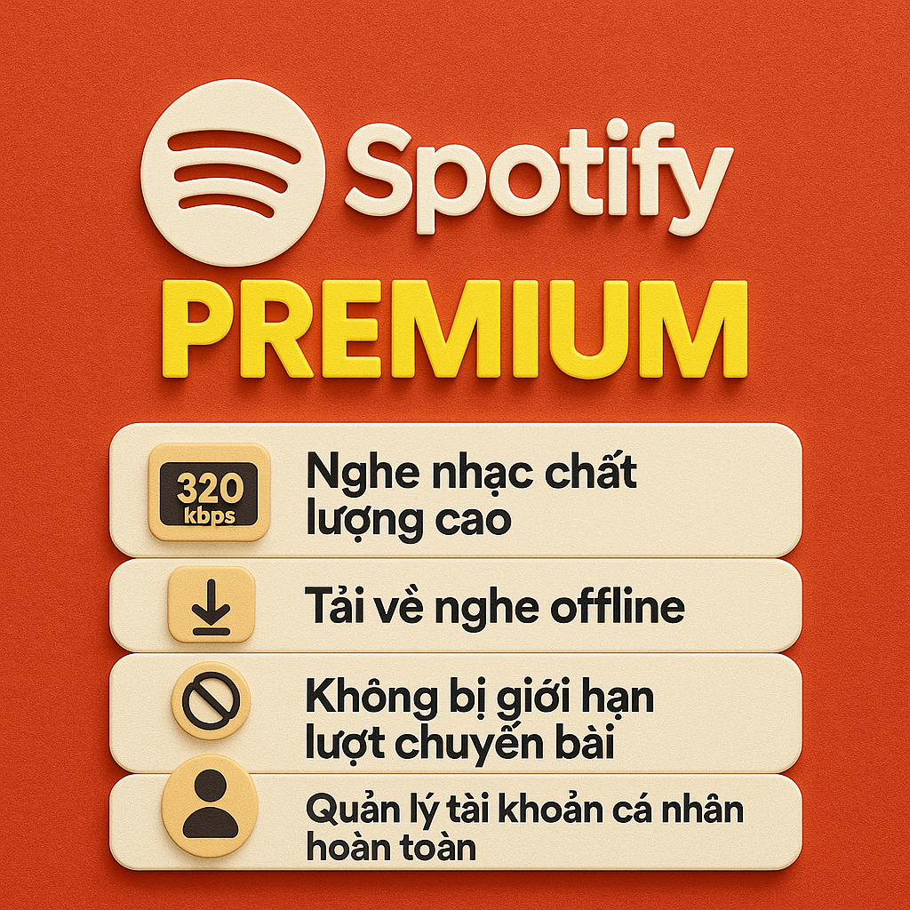 nâng cấp Spotify chính hãng