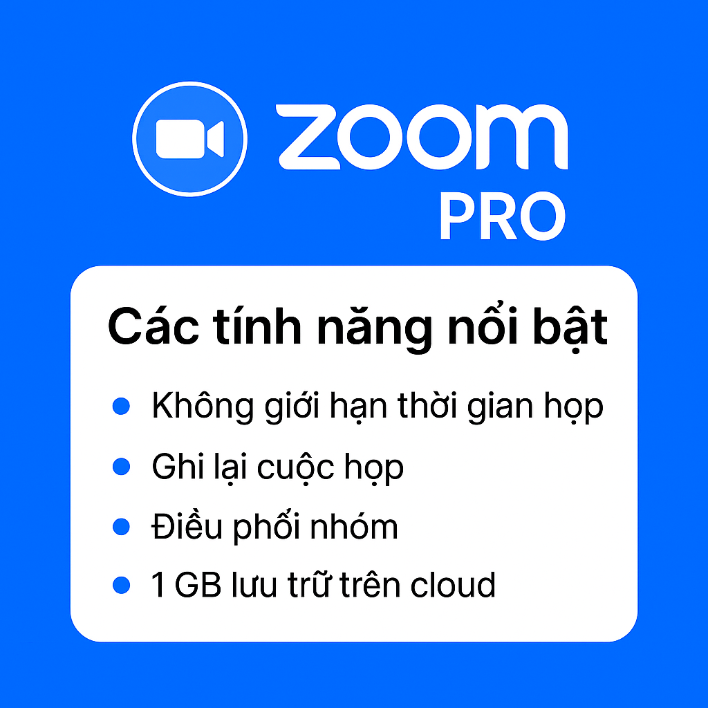 Zoom Pro cho sinh viên / doanh nghiệp / giáo viên