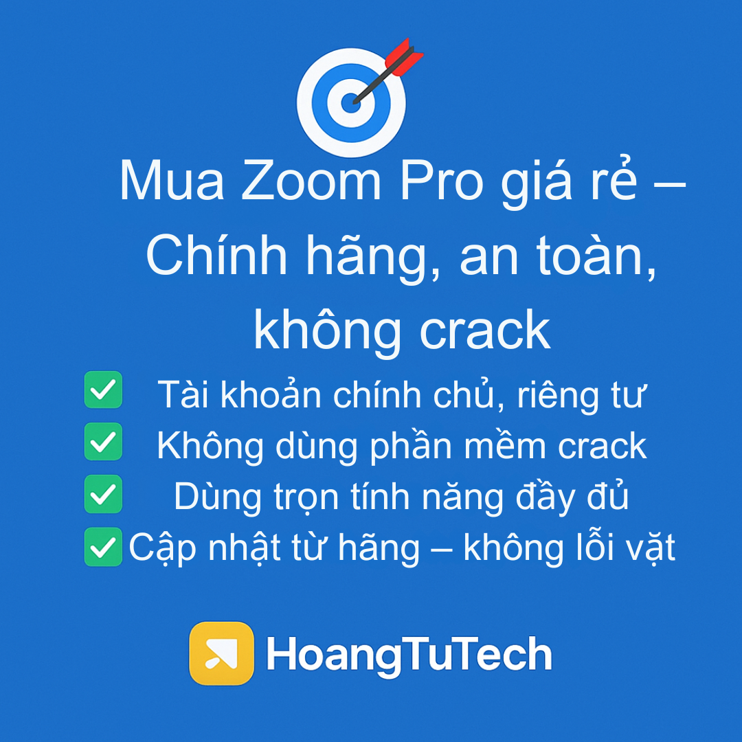 phần mềm Zoom Pro chính hãng 