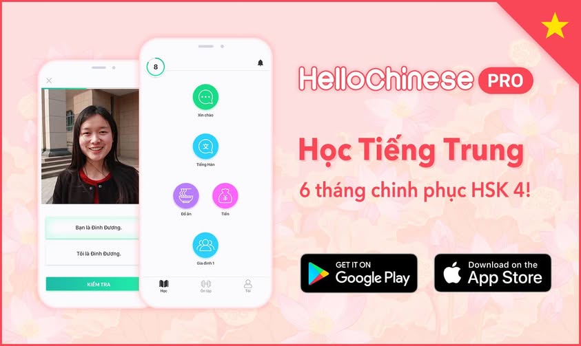 Ứng dụng học tiếng Trung trên điện thoại