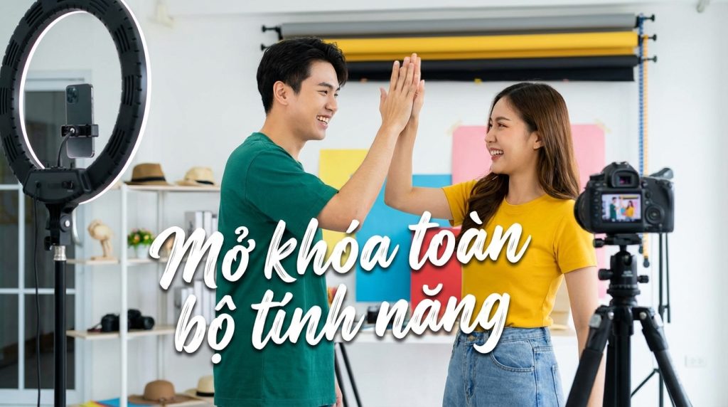 Nâng cấp CapCut Pro chính chủ để mở khóa toàn bộ tính năng chỉnh sửa video không giới hạn